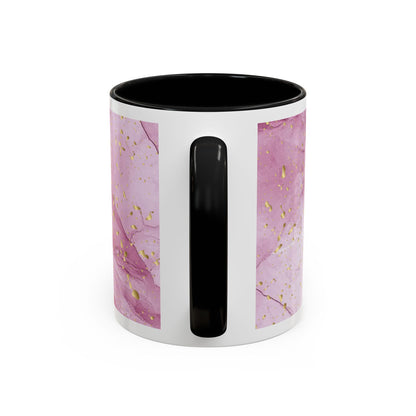 Mom Definition Accent Coffee Mug – Inspirational Pink Marble Mother’s Day Gift (11/15oz)