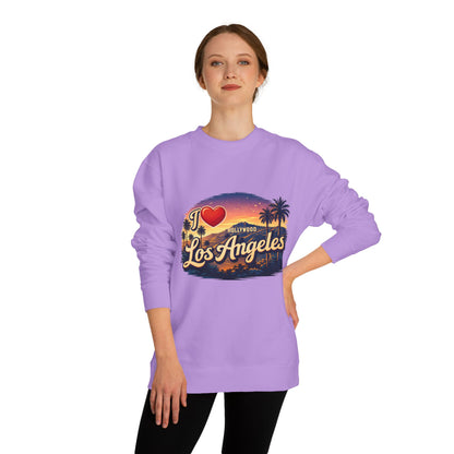 I  Los Angeles Crewneck Sweatshirt — Vintage Sunset LA Pullover