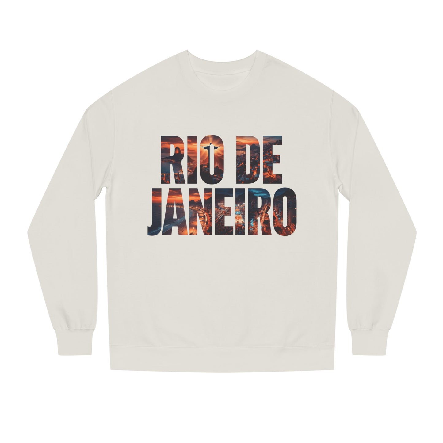 Rio de Janeiro Graphic Sweatshirt — Sunset Typography Travel Crewneck