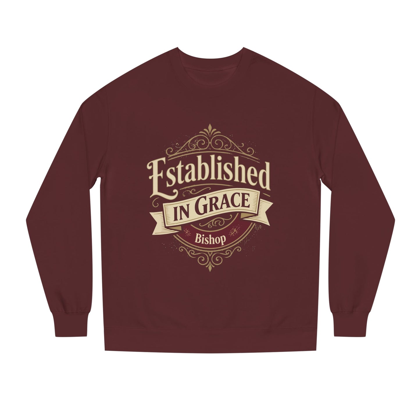 Established in Grace Sweatshirt — 'Established in Grace' Vintage Faith Crewneck