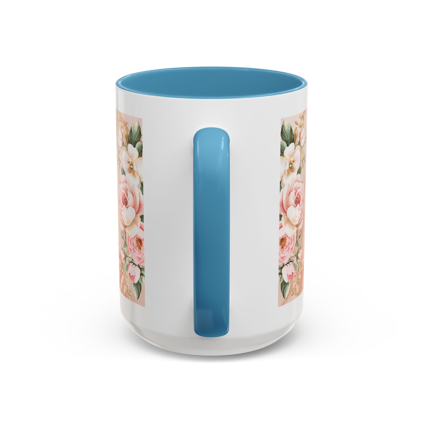 Mother's Heart Floral Accent Coffee Mug – “A Mother's Heart…Where Love Speaks the Loudest” (11/15oz)
