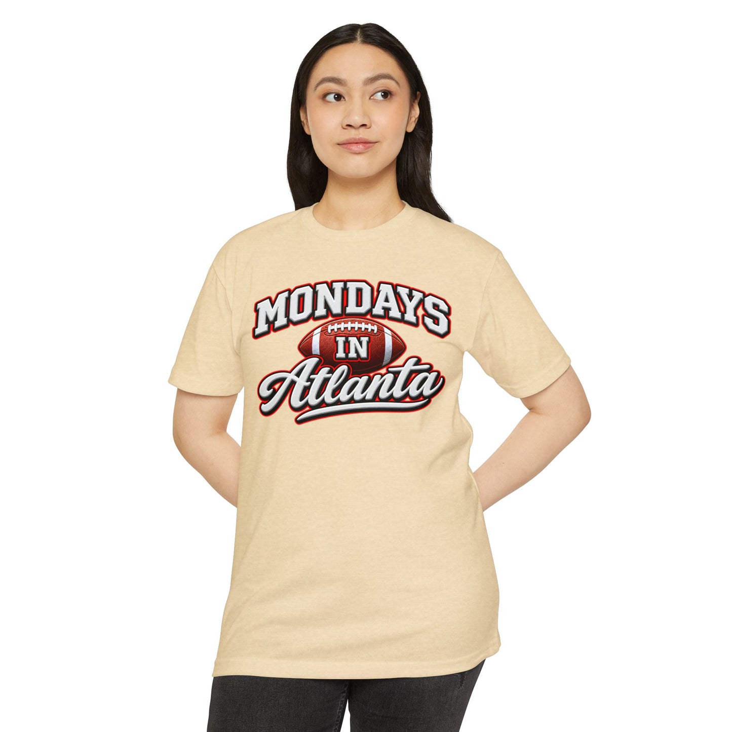 Mondays in Atlanta Football T-Shirt