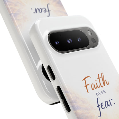 Faith Over Fear Phone Case — Inspirational Christian iPhone Cover