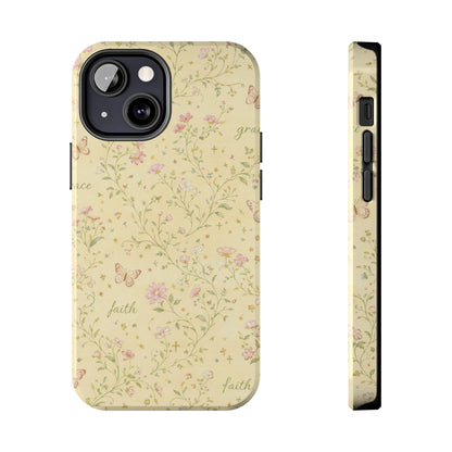 Soft Faith, Gentle Grace Phone Case | Christian floral iPhone Case