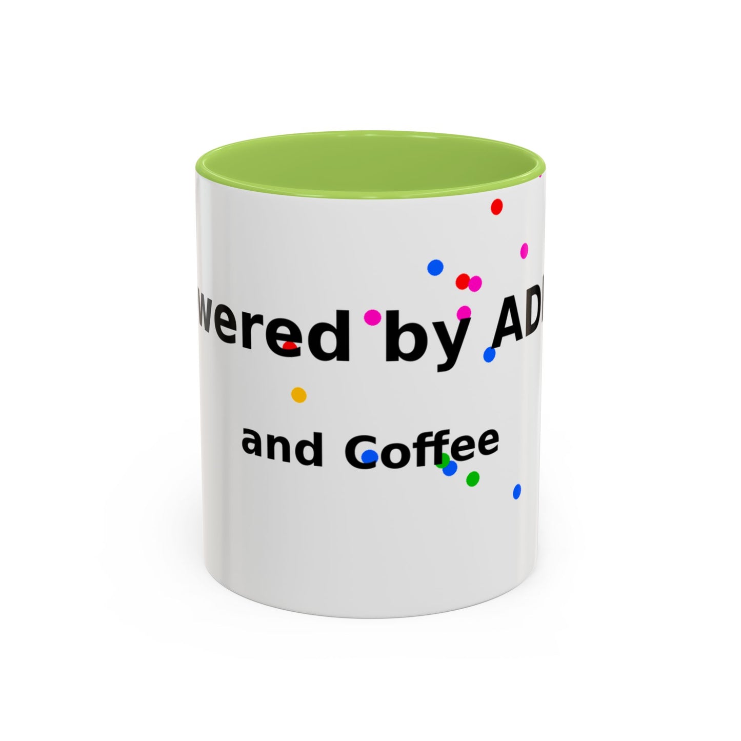 ADHD and Coffee Accent Mug — Funny Neurodivergent Gift (11/15oz)