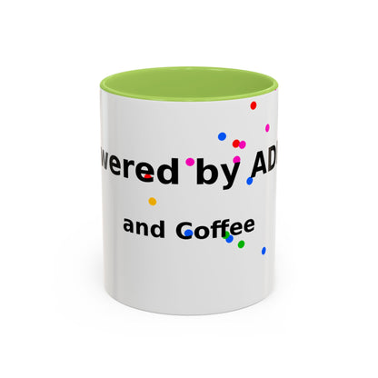 ADHD and Coffee Accent Mug — Funny Neurodivergent Gift (11/15oz)