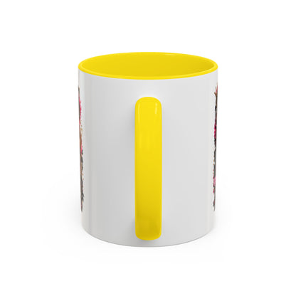 Accent Coffee Mug - "Nails Speak Louder Than Words" Pink Nail Tech Coffee Mug