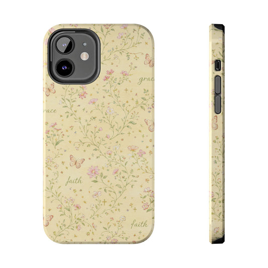 Soft Faith, Gentle Grace Phone Case | Christian floral iPhone Case