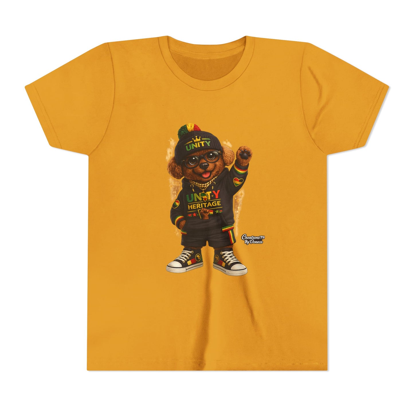 Kids Unity Heritage Tee — Youth Short Sleeve Shirt with 'Unity' Design