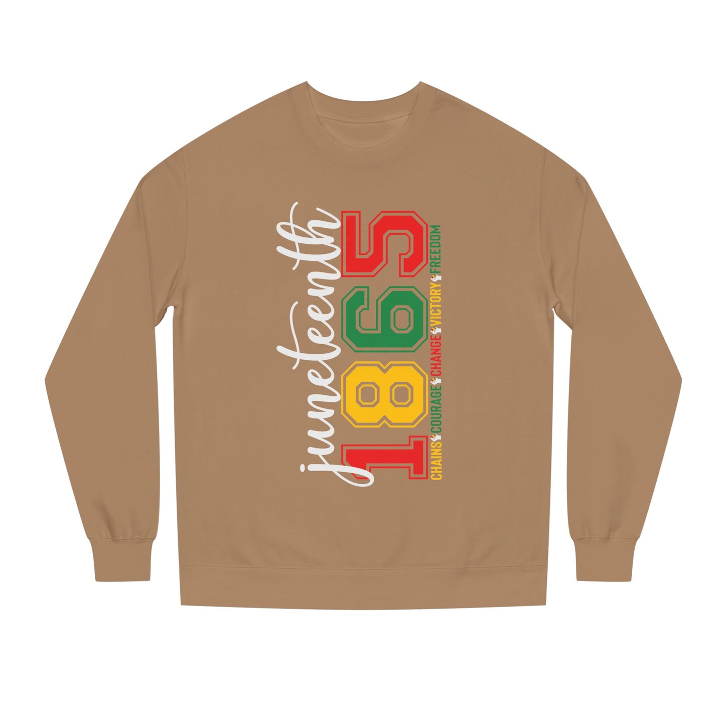 Juneteenth 1865 Crewneck Sweatshirt – Black Liberation Pride Graphic