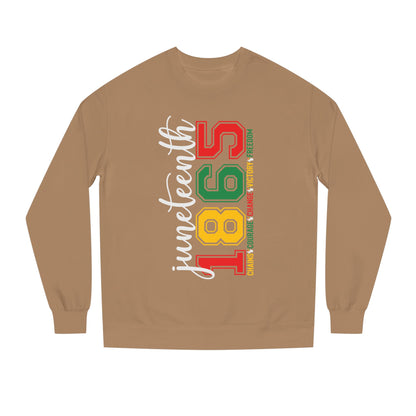 Juneteenth 1865 Crewneck Sweatshirt – Black Liberation Pride Graphic
