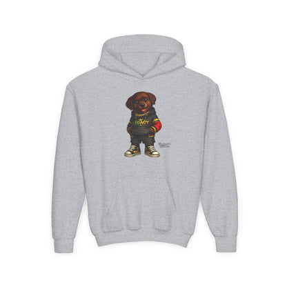 Youth Hoodie — 'Legacy' Streetwear Puppy Graphic Sweatshirt