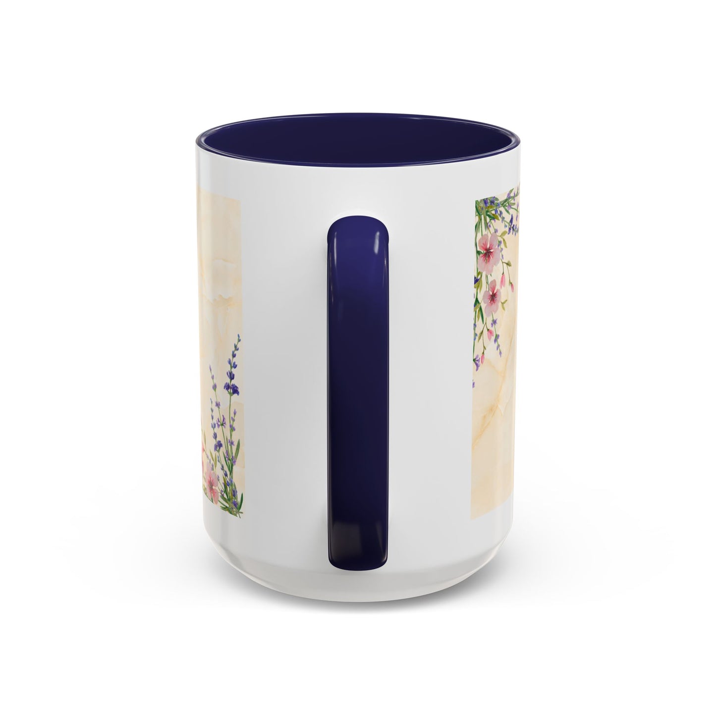 Mother Home Coffee Mug — Floral 'She Gave Us Love, She Gave Us Strength' Accent Mug