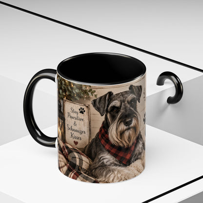 Standard Schnauzer Accent Coffee Mug — "Home Is Where My Standard Schnauzer Is"