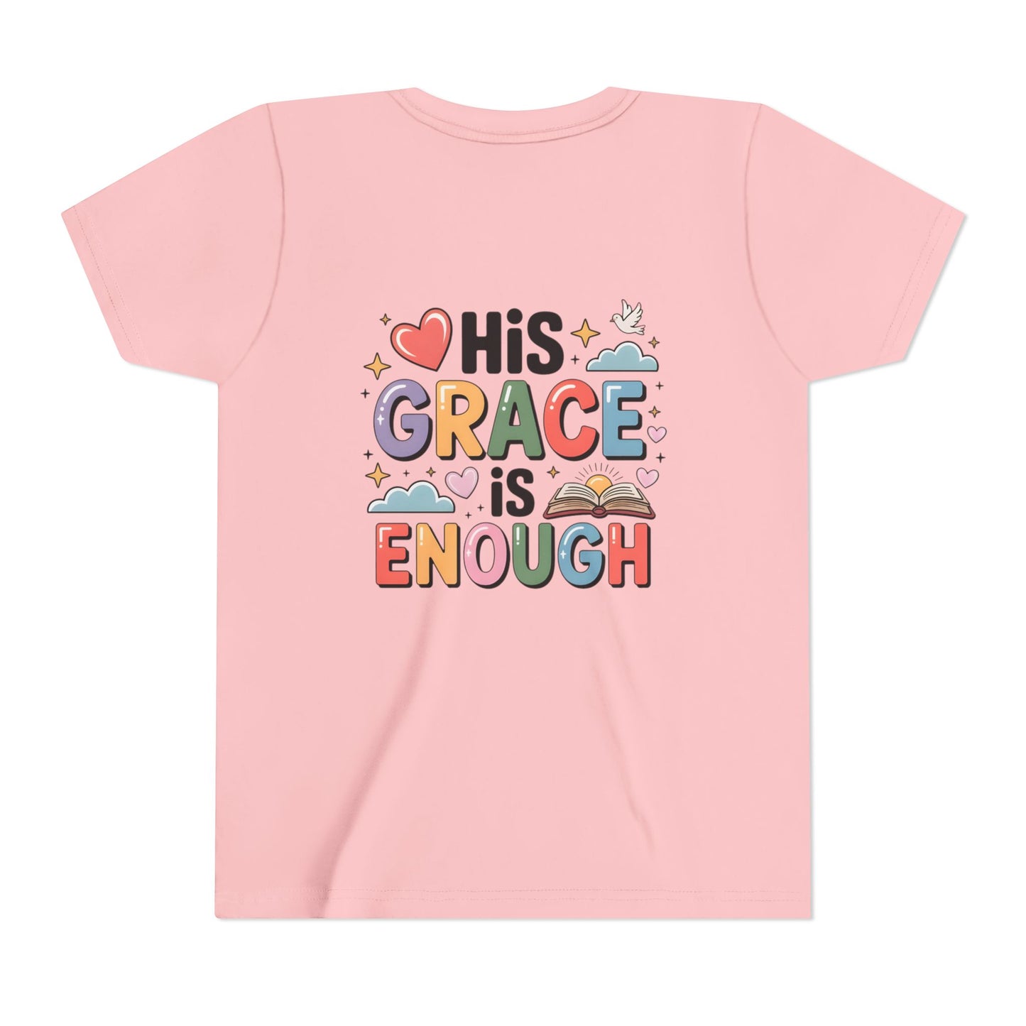 His Grace Is Enough Youth Tee — Christian Kids Inspirational Shirt