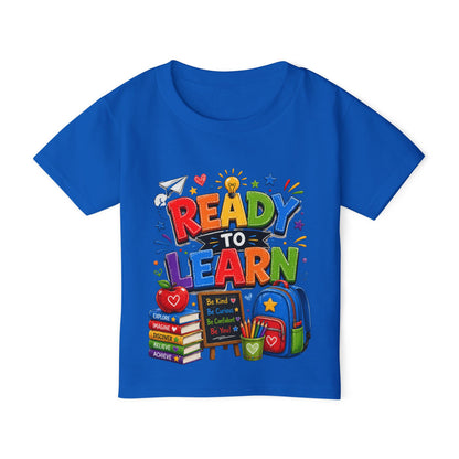 Toddler T-Shirt — "Ready to Learn" Back-to-School Kids Tee