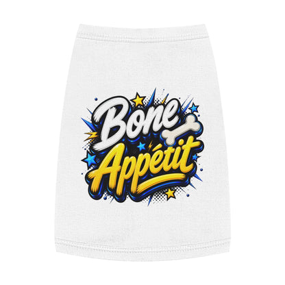 Pet Tank Top — "Bone Appétit" Graphic Dog Tank