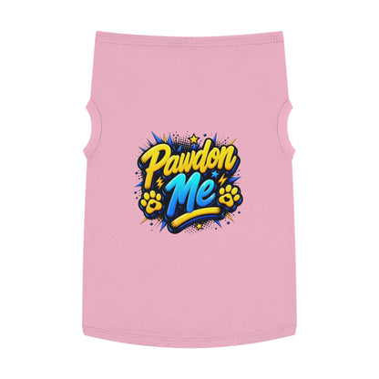 Pawdon Me Pet Tank Top — Cute Funny Paw Print Graphic for Dogs & Cats