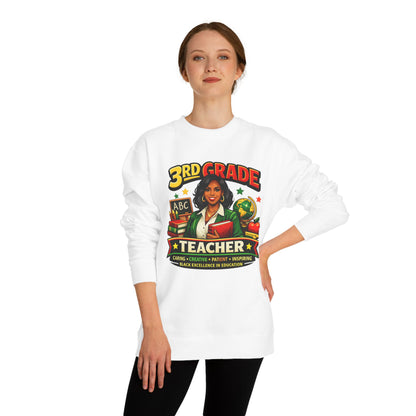 3rd Grade Teacher Sweatshirt – Inspiring Black Excellence Teacher Gift
