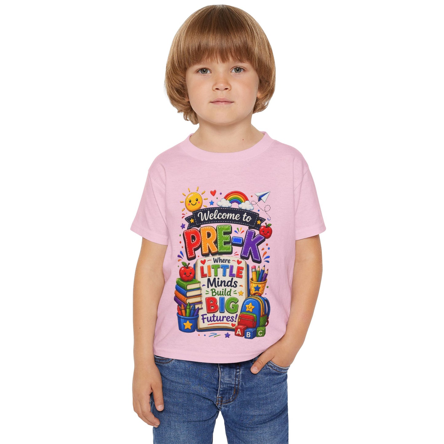 Welcome to Pre-K Toddler T-Shirt — "Where Little Minds Build Big Futures" Back-to-School Tee