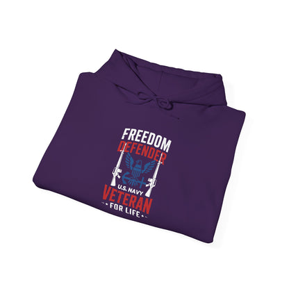 Freedom Defender U.S. Navy Veteran For Life Hoodie