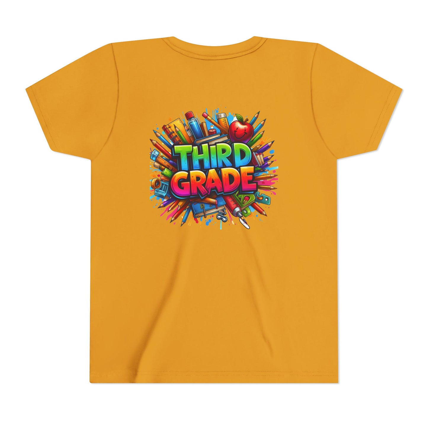 Third Grade Kids' T-Shirt – Colorful School Supplies Back-to-School Tee