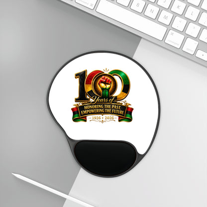 100 Years Commemoration Mouse Pad with Wrist Rest — "Honoring the Past, Empowering the Future" (1926–2026)