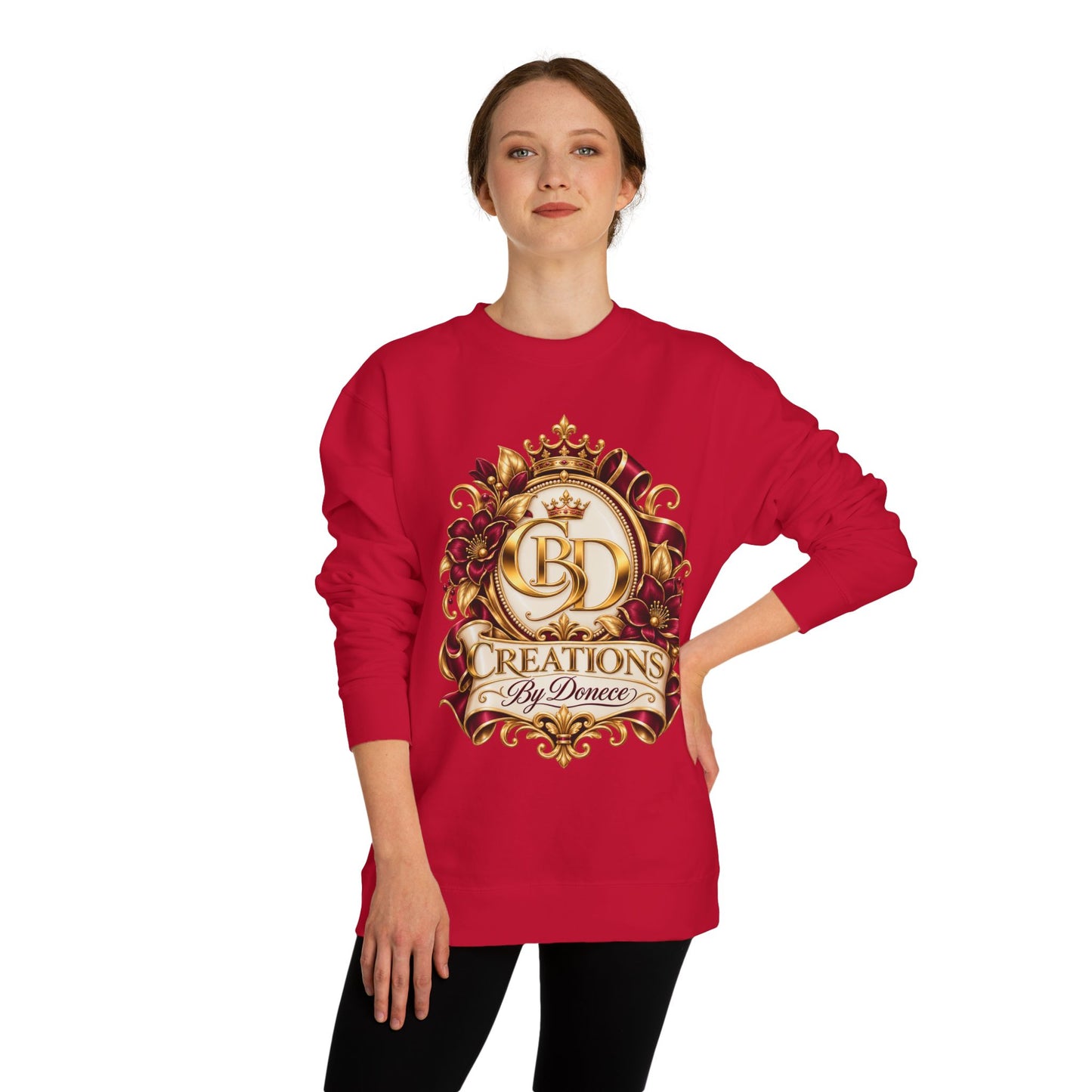 Creations By Denece Gold Emblem Sweatshirt