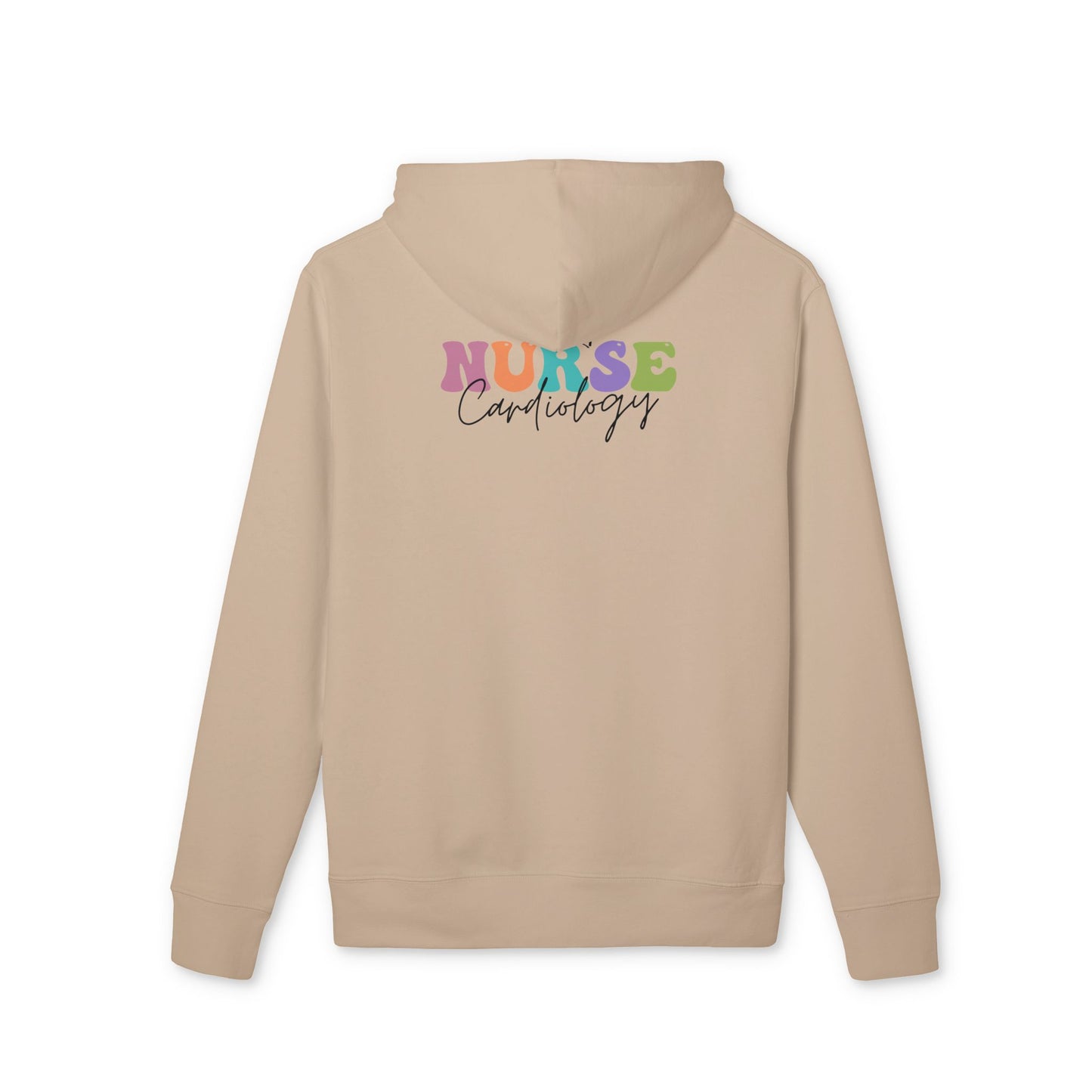 Nurse Cardiology Hoodie — Colorful Script Medical Nurse Pullover