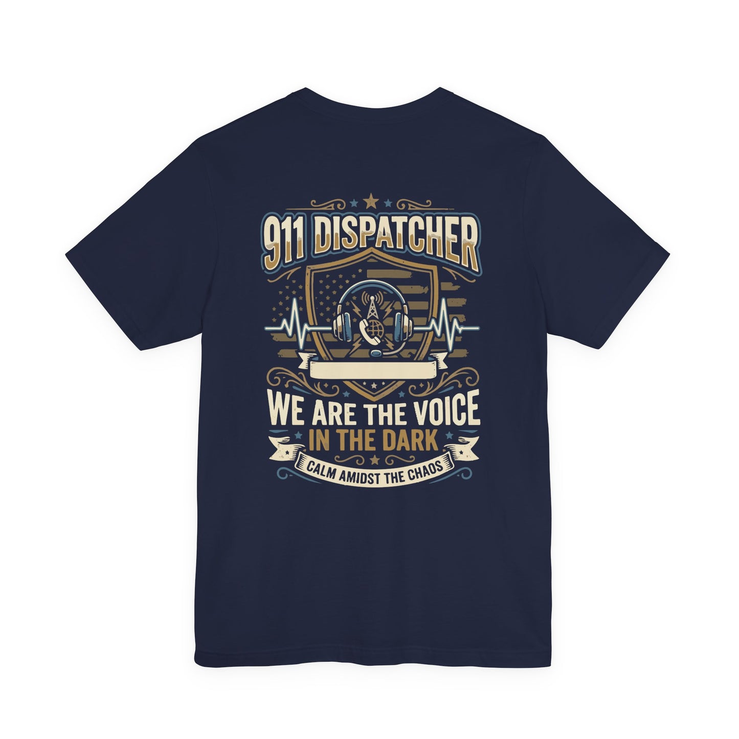 911 Dispatcher T‑Shirt — "We Are the Voice in the Dark" Emergency Responder Tee