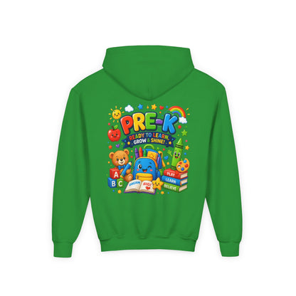 Pre-K Ready to Learn Youth Hoodie – Cute Back-to-School Preschool Sweatshirt