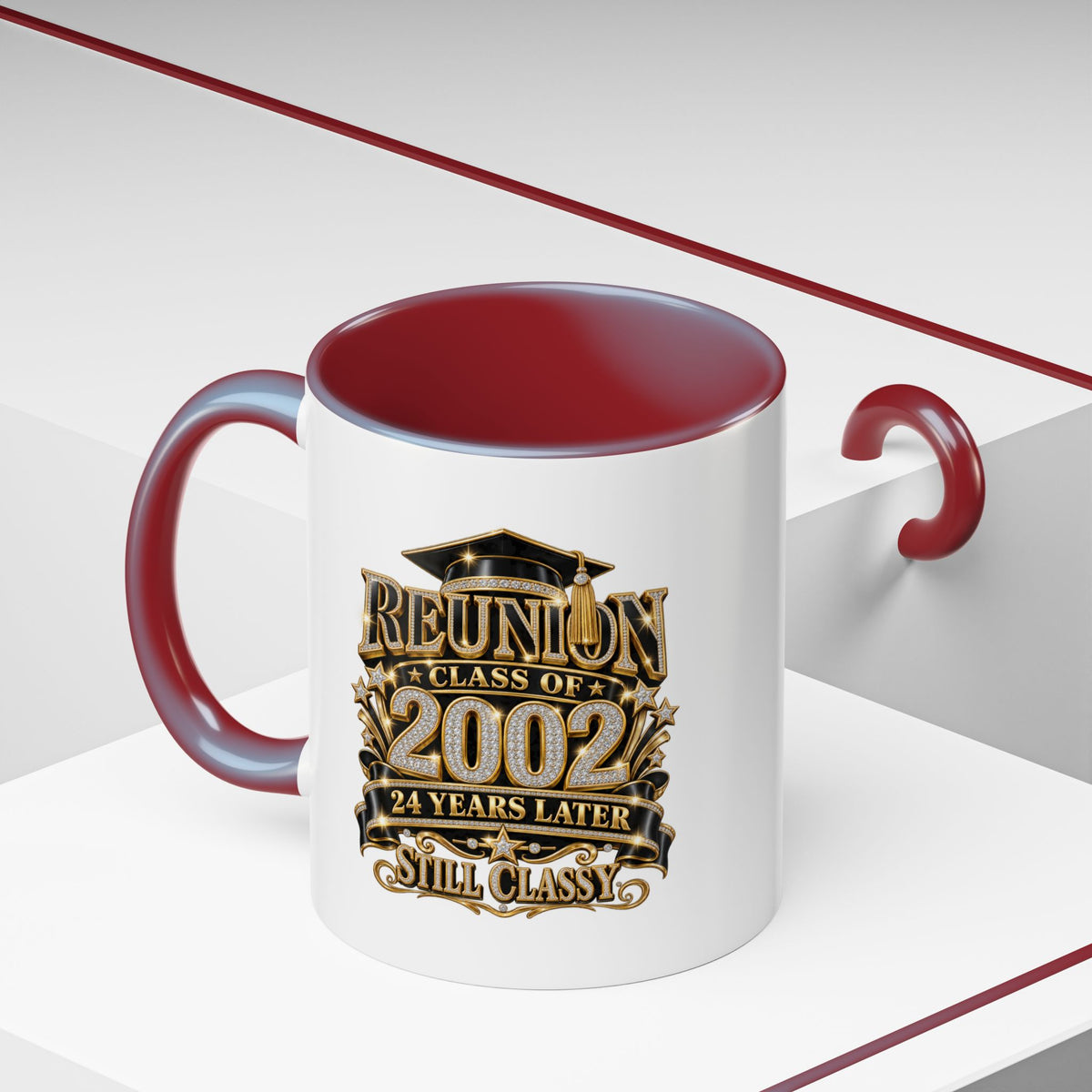 Class of 2002 Reunion Coffee Mug — "Still Classy" Accent Mug (11/15oz)