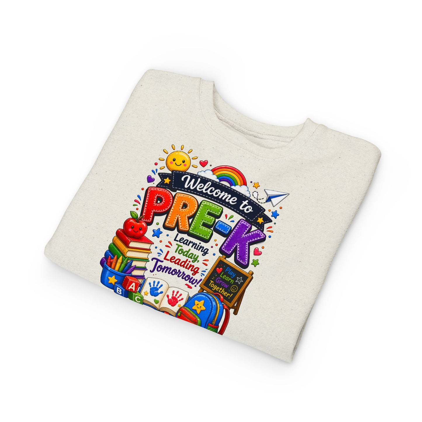 Welcome to Pre-K Toddler Sweatshirt — Colorful Preschool Back to School Top