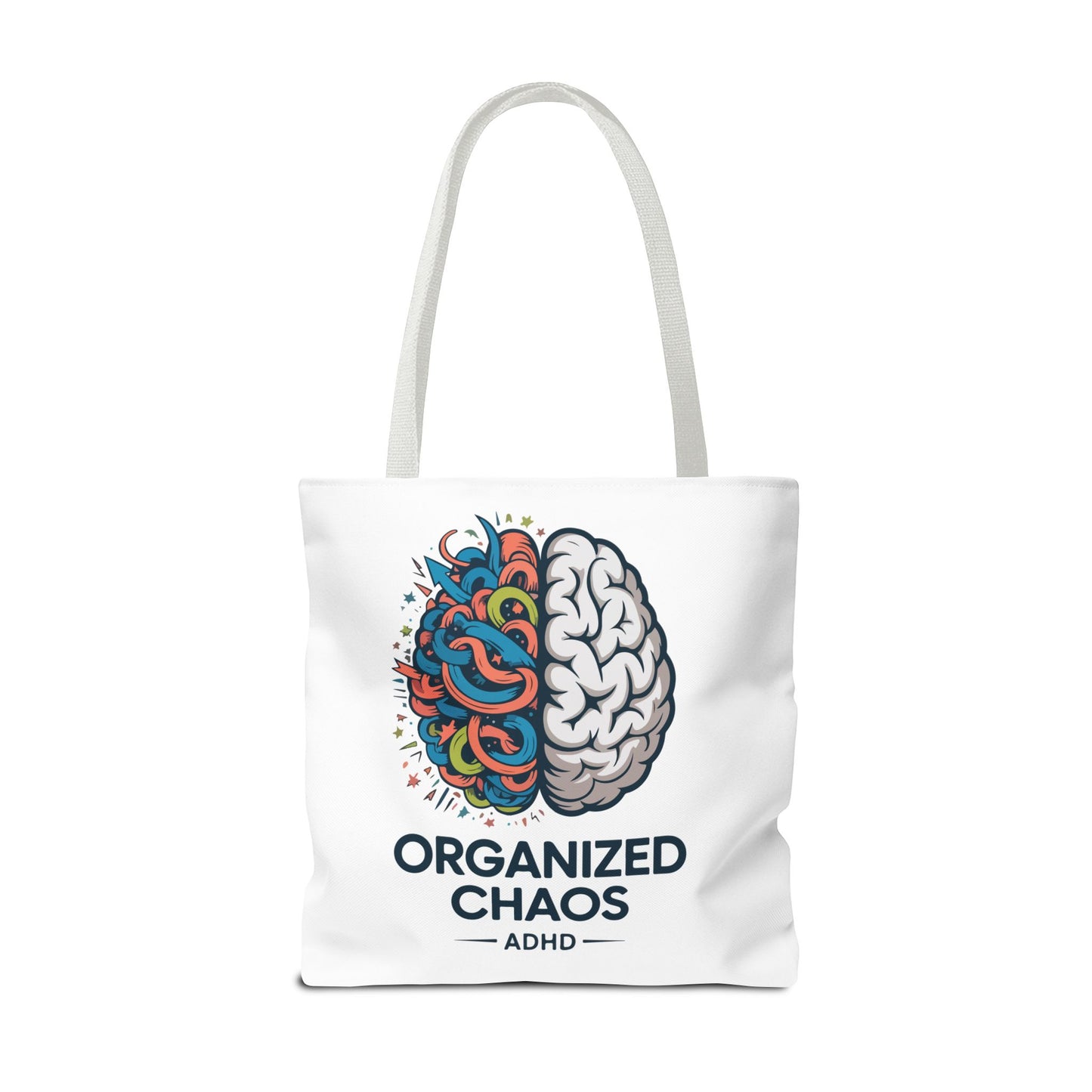 ADHD Tote Bag — "Organized Chaos" Brain Design