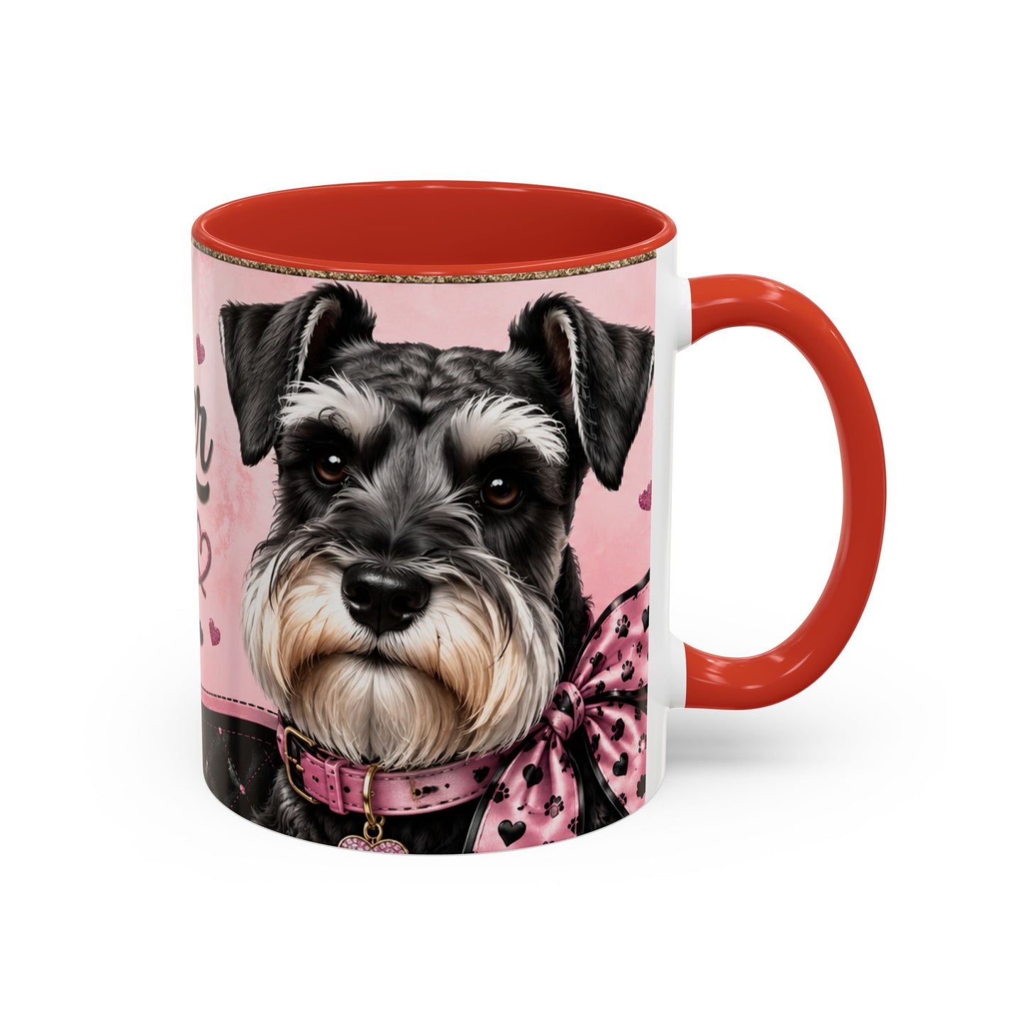 Schnauzer Coffee Mug — "Messy Beard, Big Heart" Accent Mug (11/15oz)