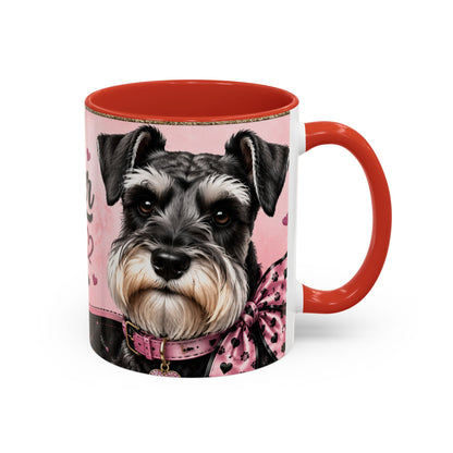 Schnauzer Coffee Mug — "Messy Beard, Big Heart" Accent Mug (11/15oz)