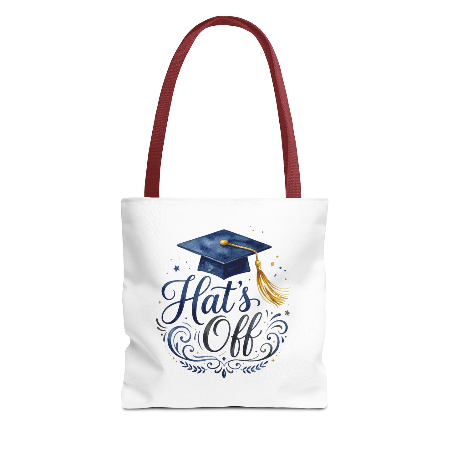 Graduation Tote Bag "Hats Off" — Cap & Tassel Celebration Tote