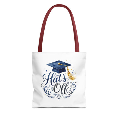 Graduation Tote Bag "Hats Off" — Cap & Tassel Celebration Tote