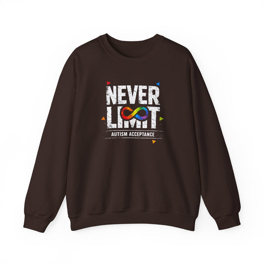 Never Limit Autism Acceptance Sweatshirt