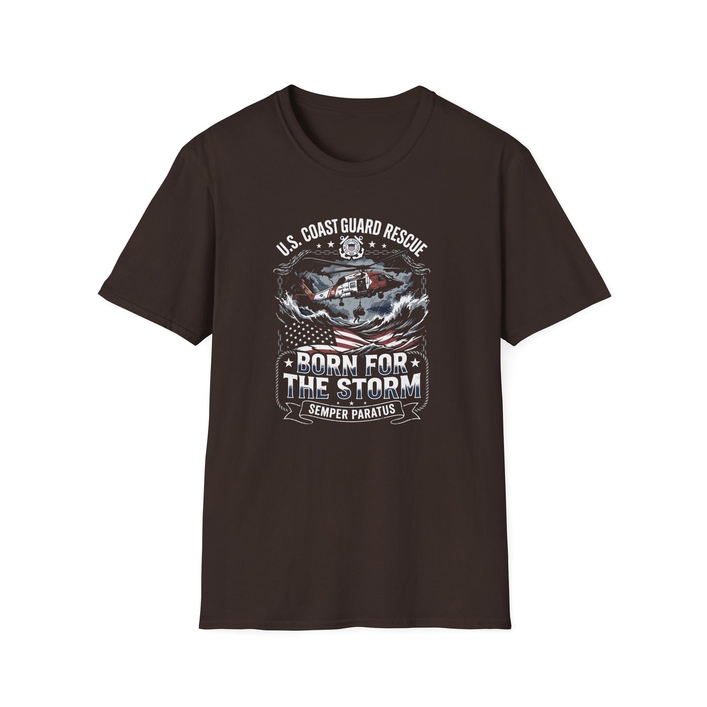 U.S Coast Guard Rescue Born for the Storm T-Shirt