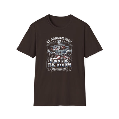 U.S Coast Guard Rescue Born for the Storm T-Shirt