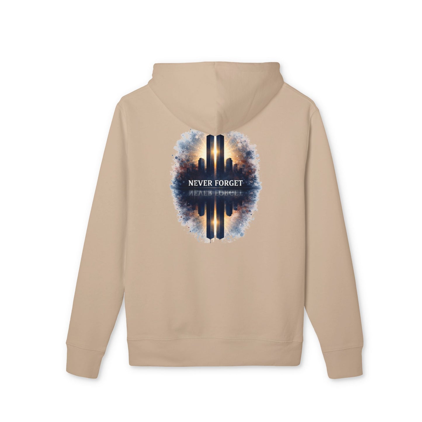 9/11 Memorial Hoodie — "Never Forget" Twin Towers Tribute