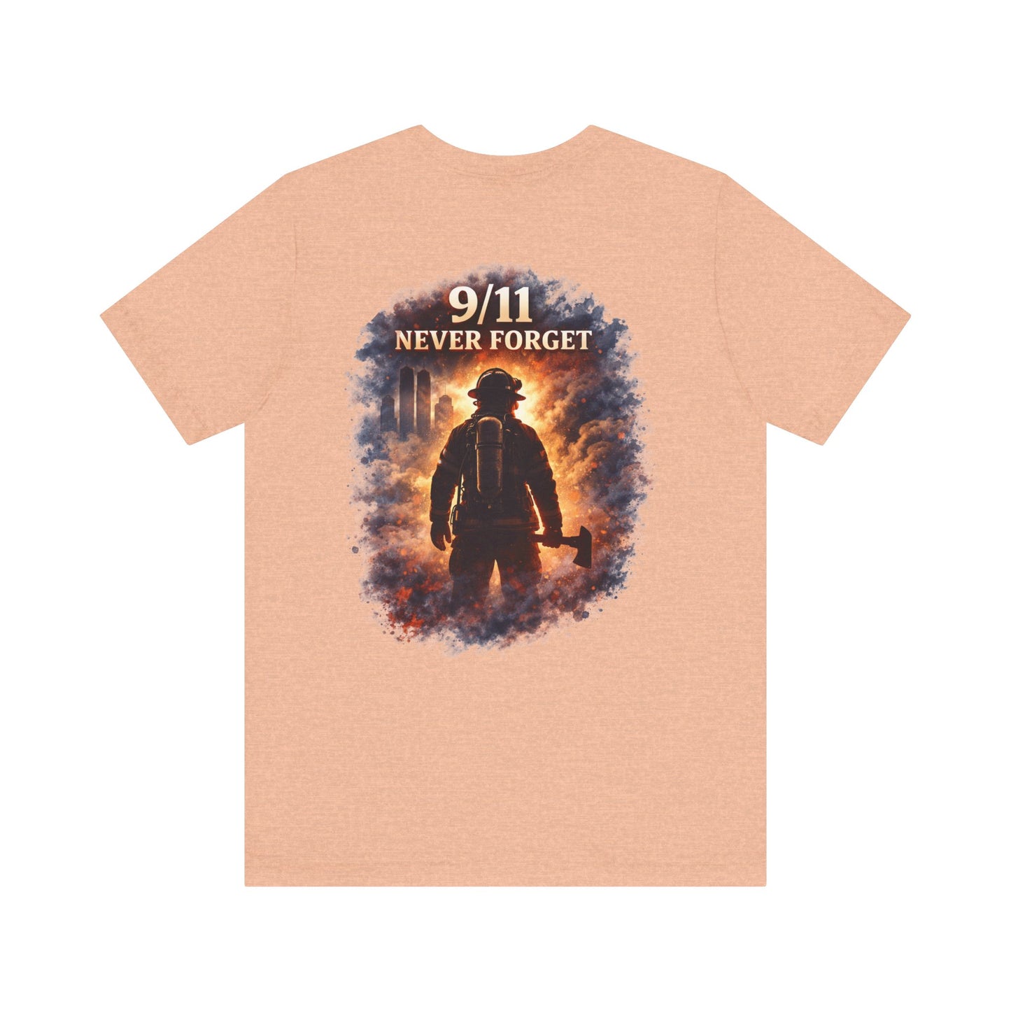 9/11 Never Forget Firefighter Tribute Tee