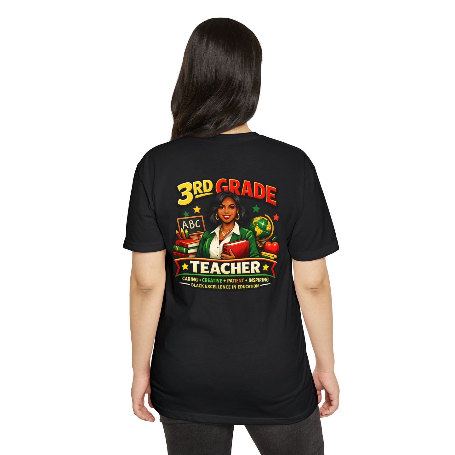 3rd Grade Teacher T‑Shirt – Black Excellence in Education Design