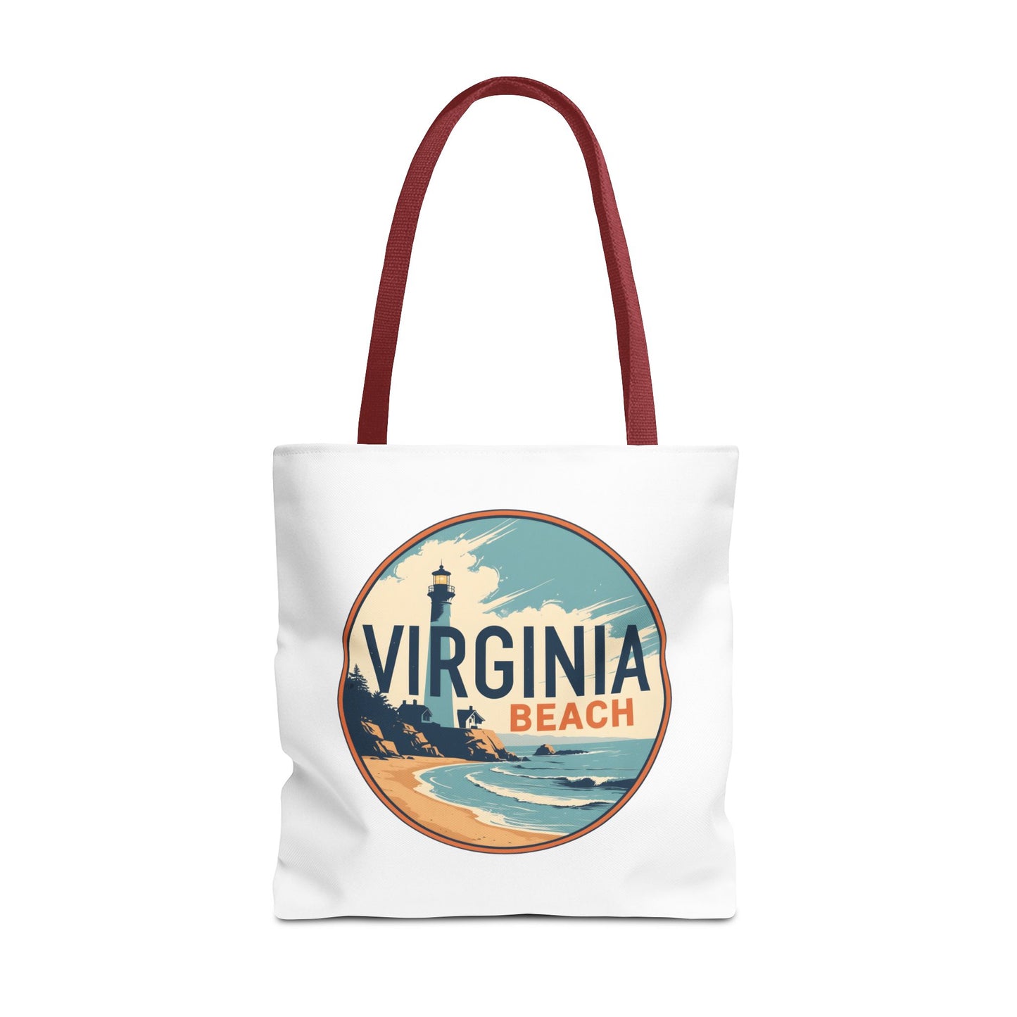 Virginia Beach Vintage Lighthouse Tote Bag