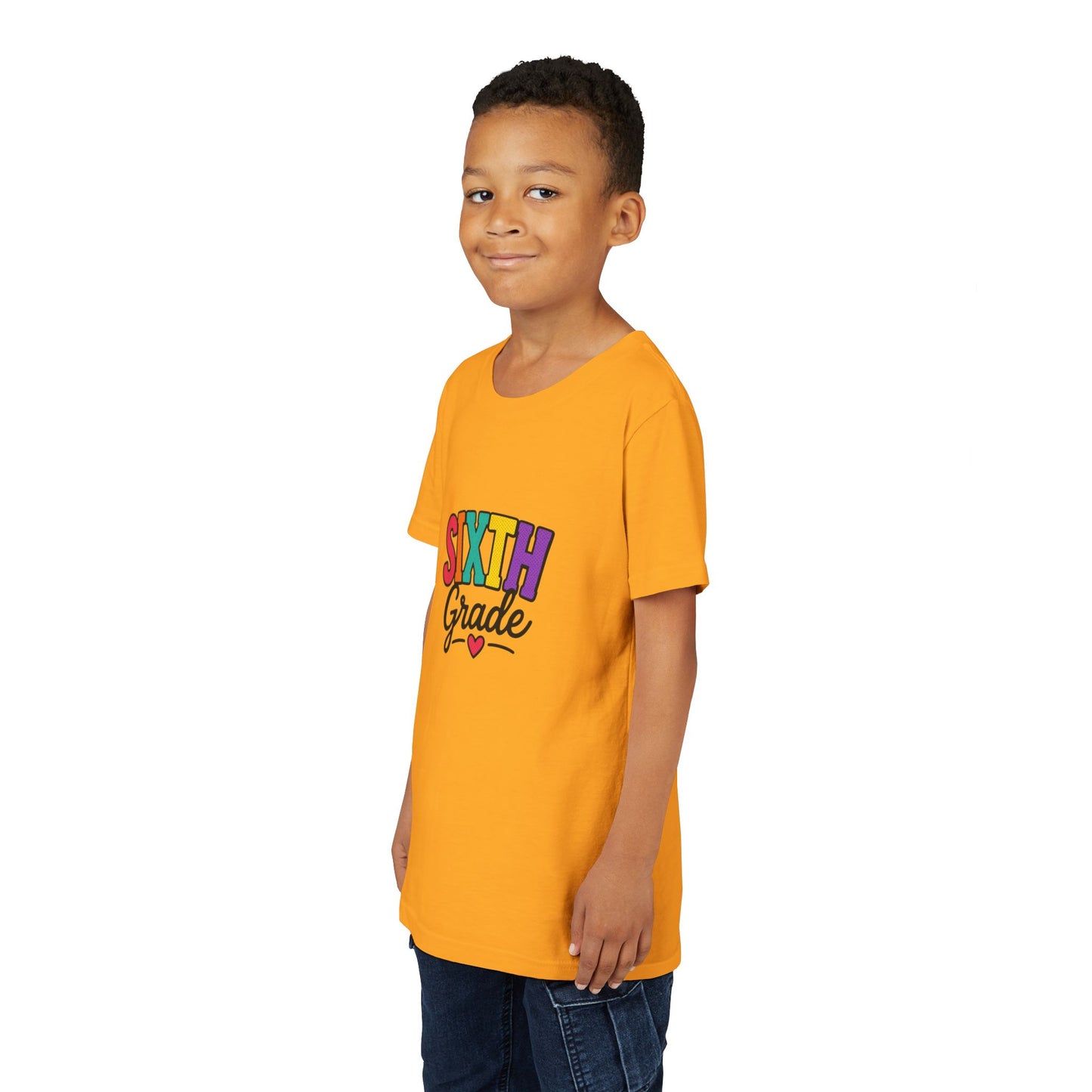 Sixth Grade Youth Tee – Colorful Back to School Shirt