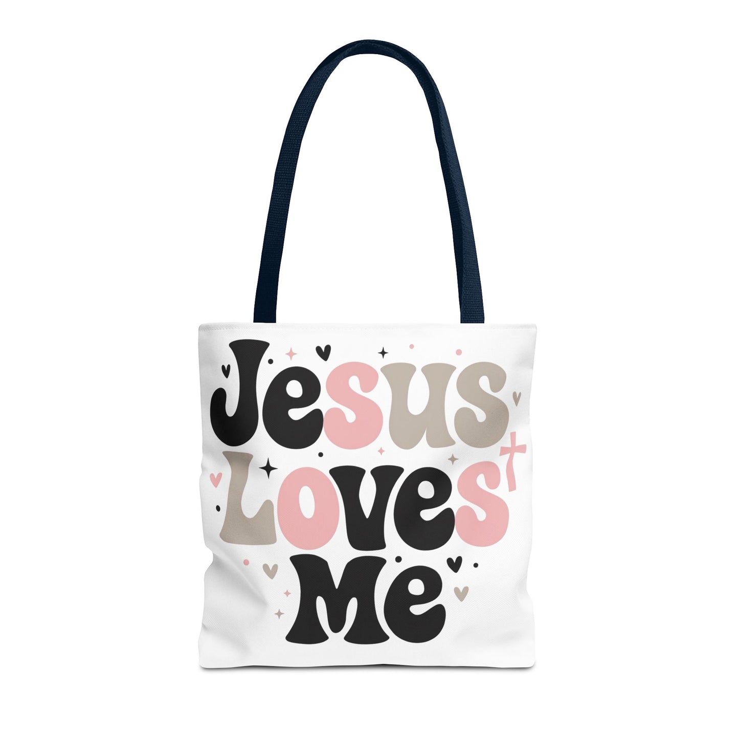 Jesus Loves Me Tote Bag - Faith-Inspired Christian Scripture Canvas Tote