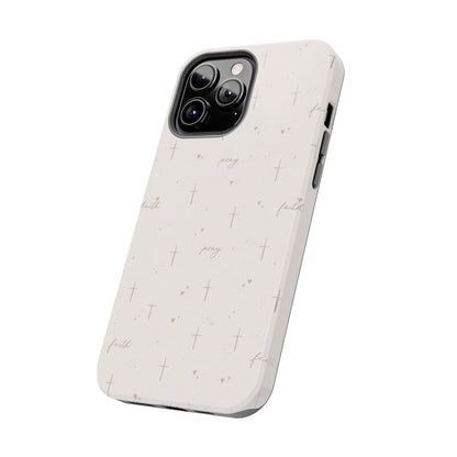 Pray with Faith Phone Case | Christian floral iPhone Case