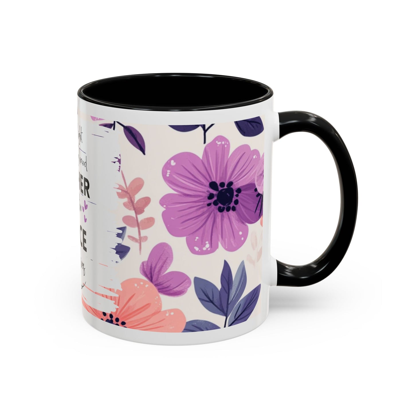 Mother Peace Floral Coffee Mug — "A quiet light, a guiding hand..." Memorial Tribute Mug