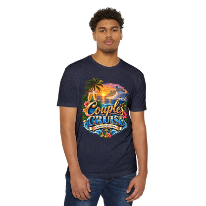 Couples Cruise T-Shirt — Tropical Cruise Vacation Graphic Tee